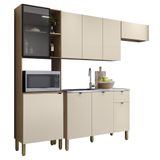 Cozinha Compacta Balcão Com Pia 120cm Laura Plus Soft/freijó Z06 - Mpozenato