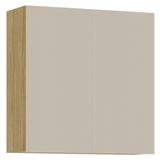 Armário De Cozinha Aéreo 2 Portas 80cm Minsk Freijó/soft Z06 - Mpozenato