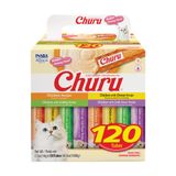 Purê Cremoso Espremível Cat Treats Inaba Churu Lickable 120x15ml