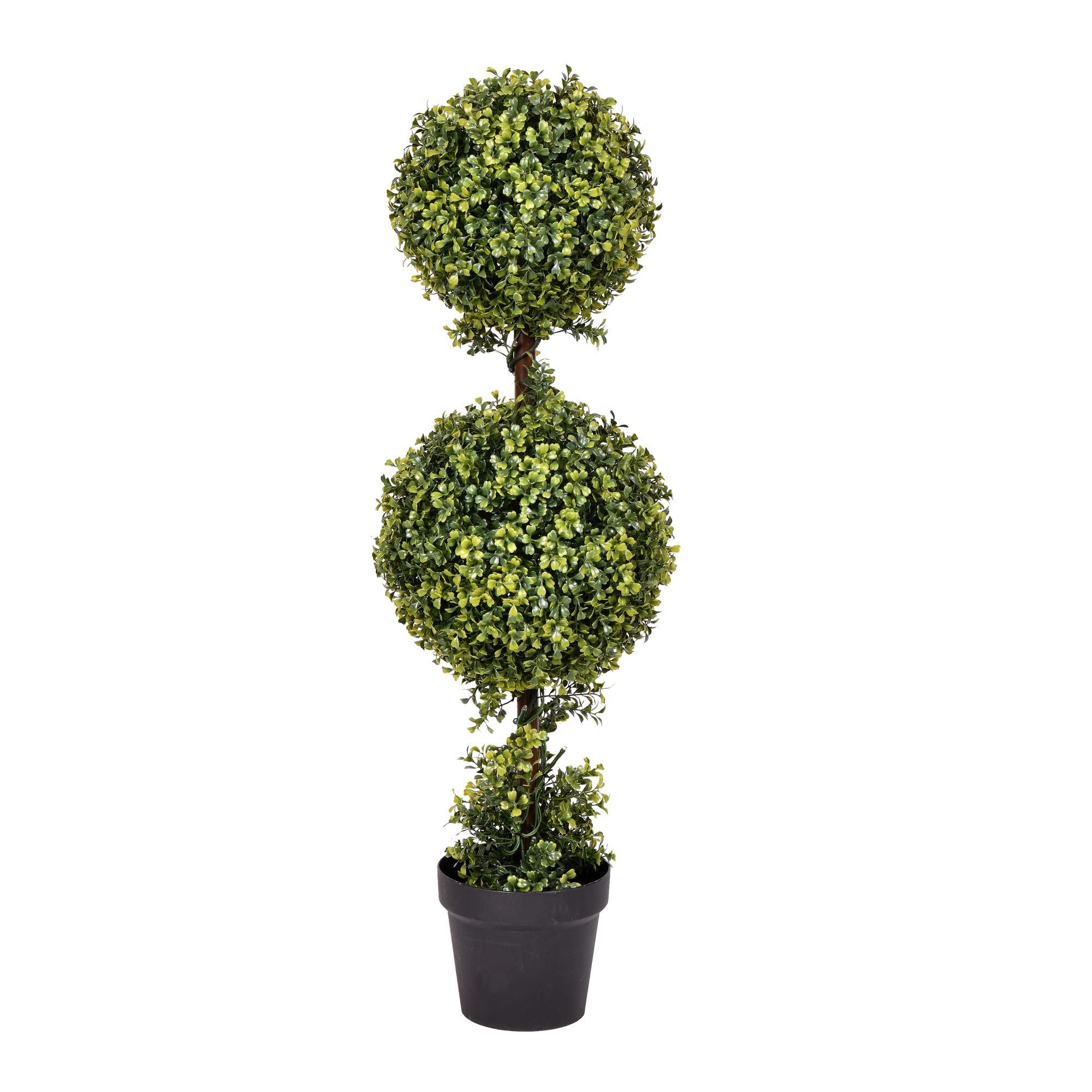 Árvore De Bola Dupla De Topiaria Artificial De Buxo De 90 Cm - Vickerman