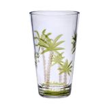 Copo De Acrílico H.b. Palm Tree Design 600 Ml, Conjunto De 4