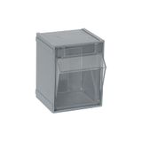 Caixa Cinza Transparente Tip Out Bin System Quantum Qtb405 Com 5