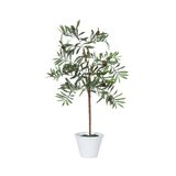 Árvore Artificial Vickerman Olive Hill 27 Polegadas Com Vaso Redondo