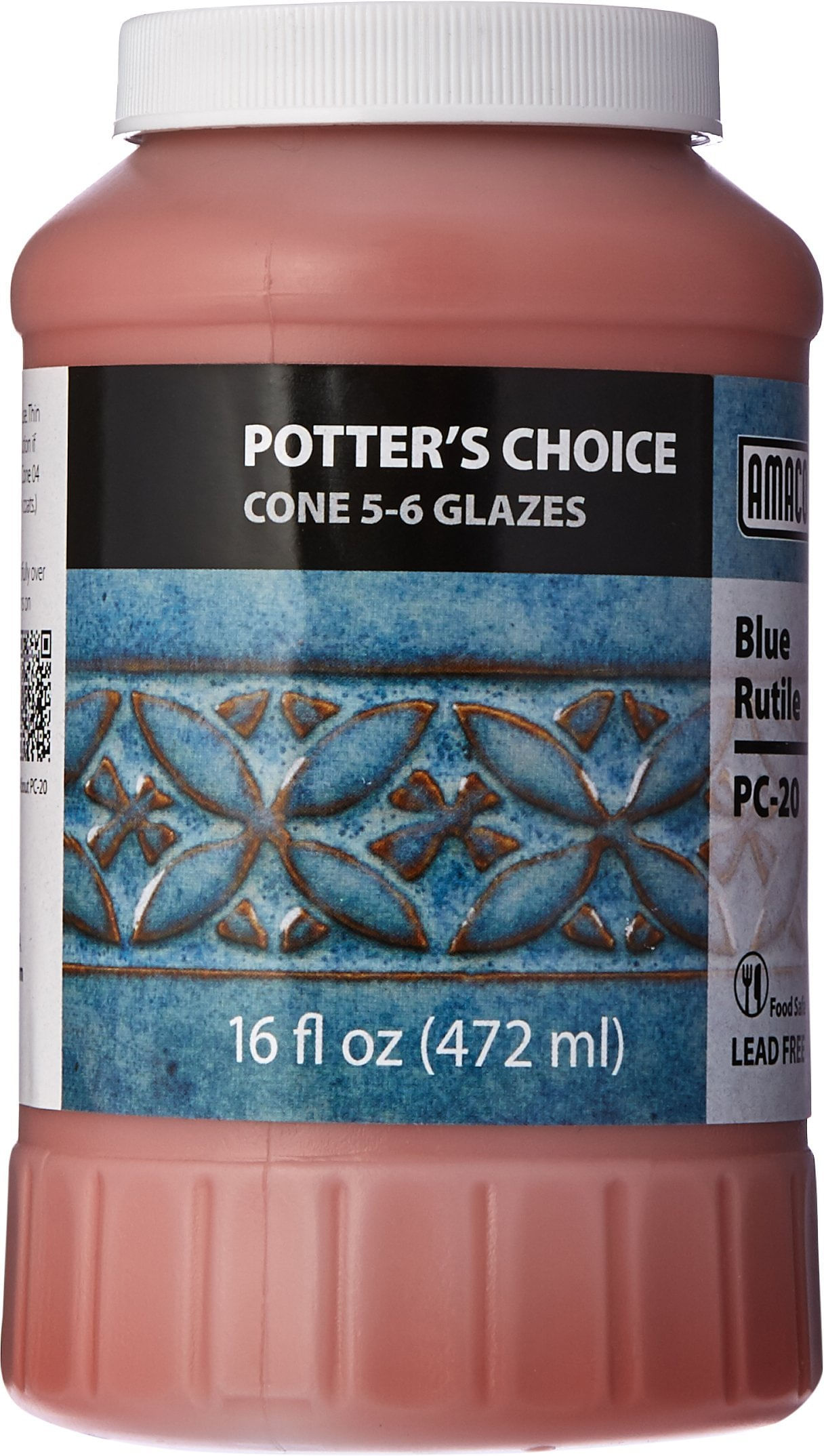 Esmalte Amaco Potters Choice Blue Rutilo Pc-20 473 Ml