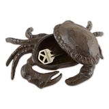 Porta-chaves Accent Plus Secure Crab De Ferro Fundido 16x11x6cm