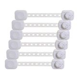 Fechaduras De Segurança Para Crianças Dreambaby Twist &#39;n Lock L1435 Brancas, Pacote Com 6