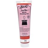 Tinta De Impressão Em Bloco Sax True Flow Solúvel Em Água 150 Ml Vermelha