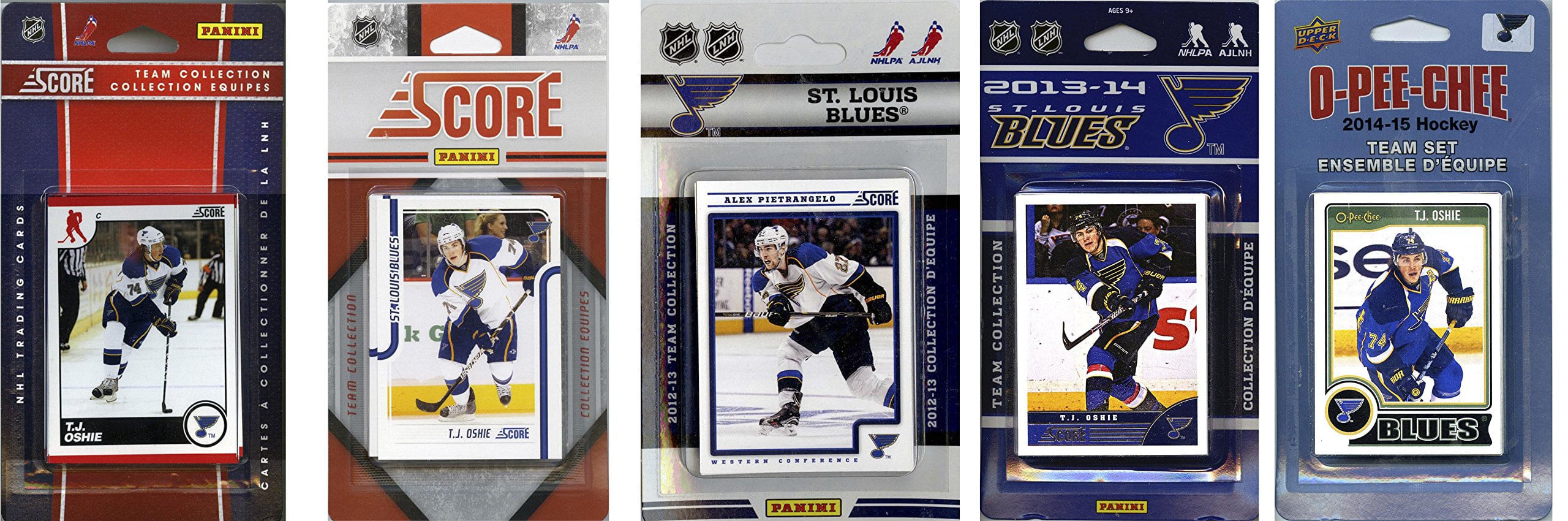 Equipe De Cartas Colecionáveis Define Nhl St. Louis Blues 5 De Forma Diferente