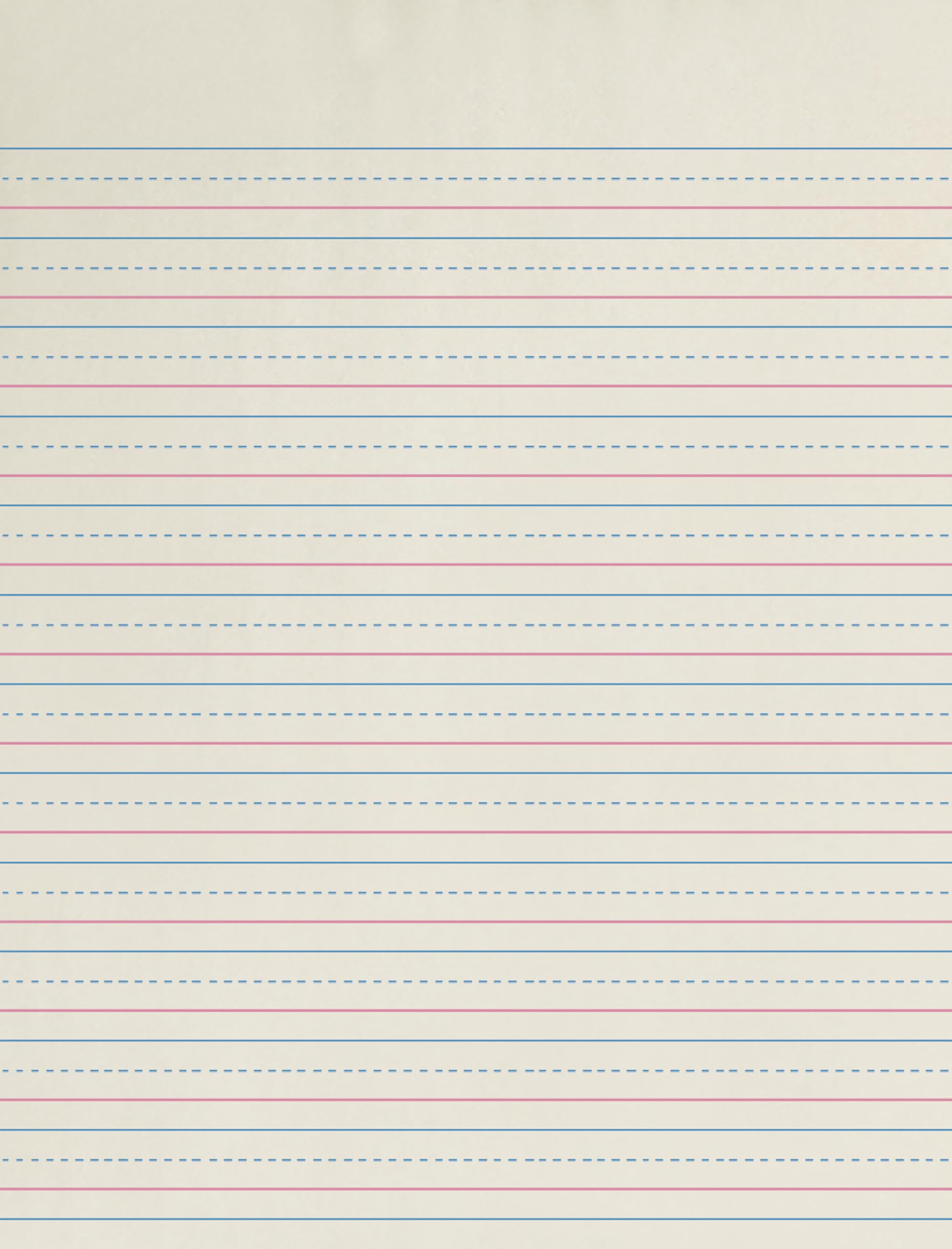 Paper School Smart Zaner-bloser De 1/2 Polegada Pautado 8x10,5