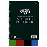 Notebook School Smart 5 Subject Wide Rule 26x21cm