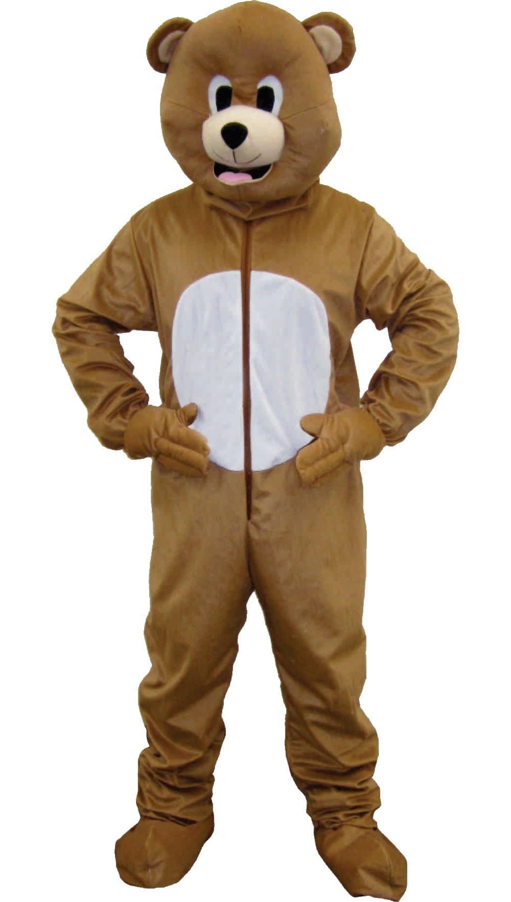 Mascot Costume Dress Up America Brown Bear Adulto/criança
