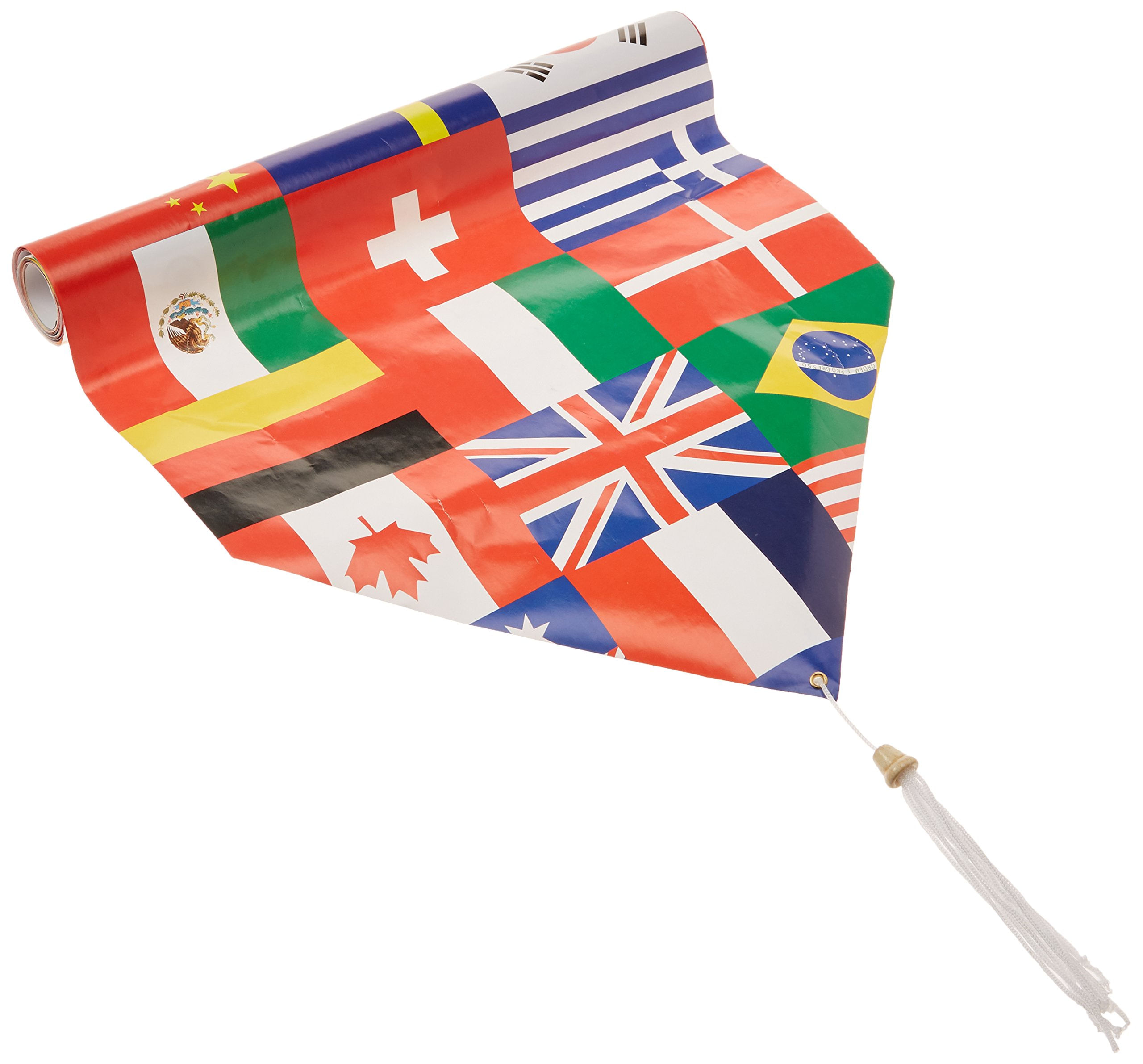 Pacote De 12 Bandeiras Internacionais Table Runner Beistle