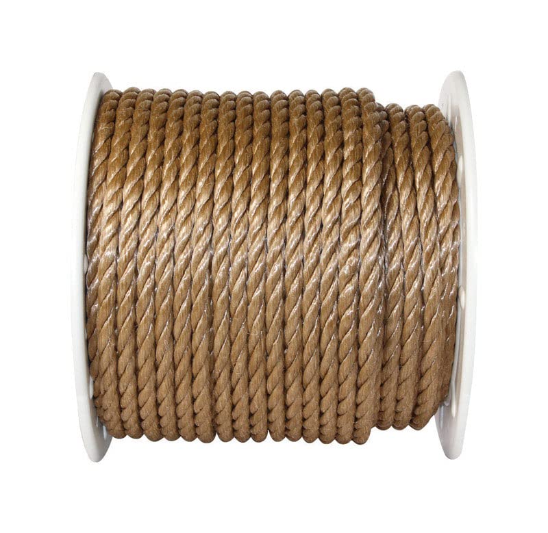 Corda Wellington Twisted Poly 1/2 Polegada X 300 Pés (12 Mm X 91 M) Marrom