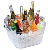 Banheira De Bebidas Prodyne Big Square Party Clear Com Capacidade De 16,8 L