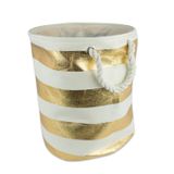 Cesto De Roupa Suja/cesto De Armazenamento Dii Dobrável Gold Stripe