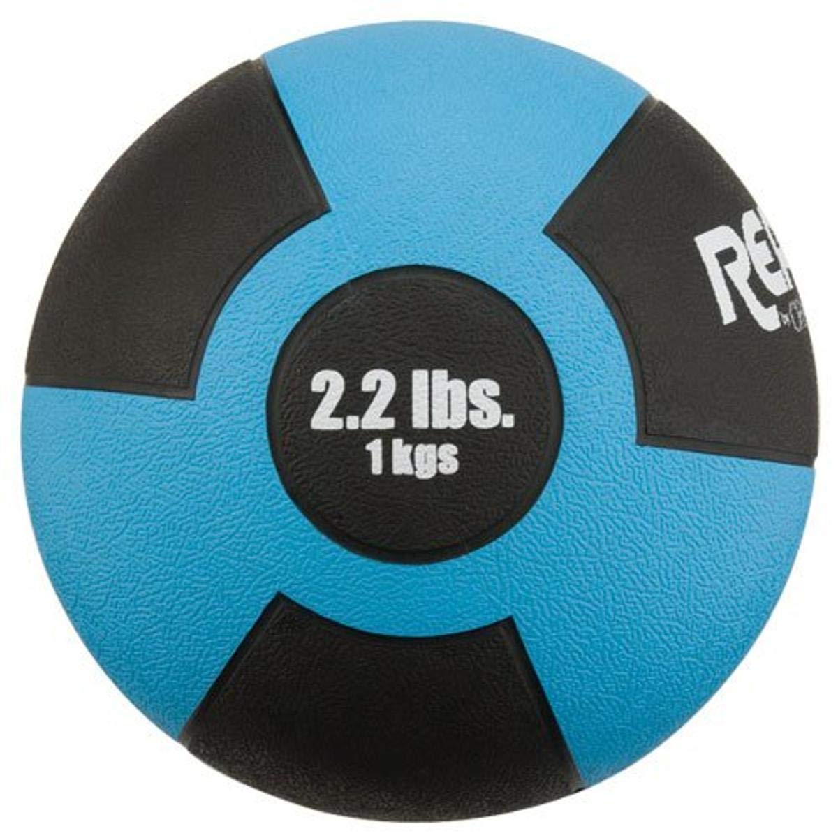 Borracha Medicine Ball Champion Barbell 1 Kg Azul Claro