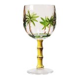 Copo De Vinho Diligence4us Palm Tree Sensation Com Alça De Bambu