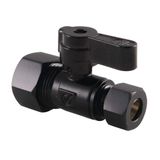 Válvula De Parada Reta Kingston Brass Baseline Matte Black