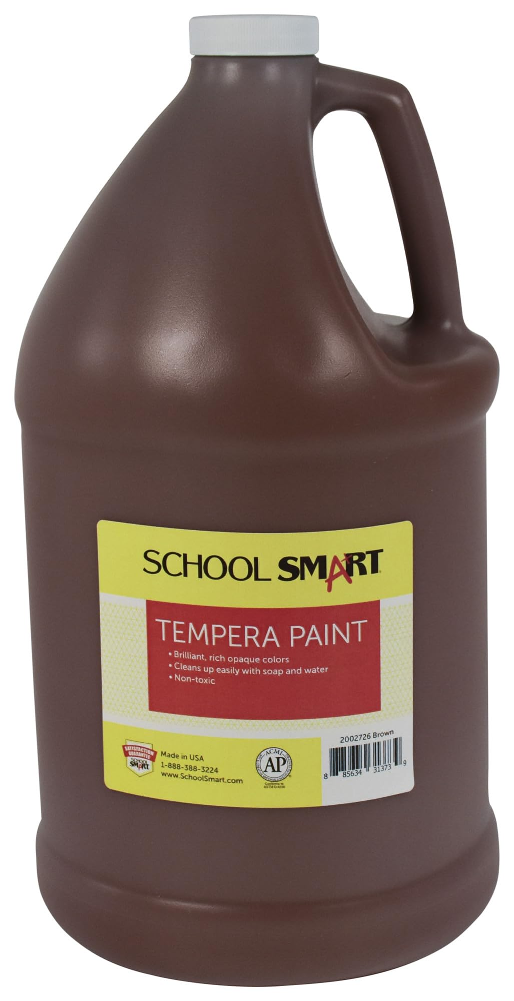 Garrafa Paint School Smart Tempera Brown De 1 Galão