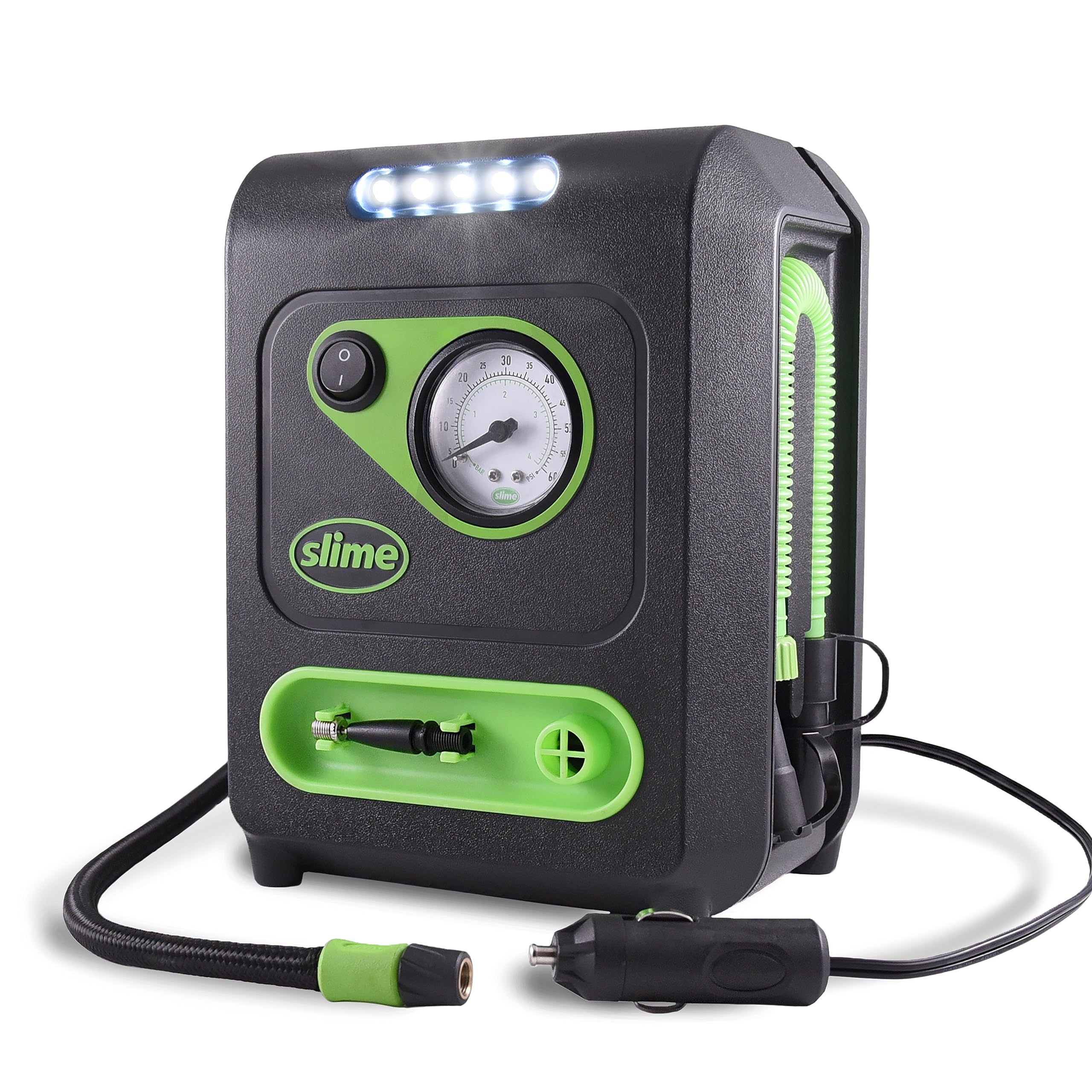 Inflador De Pneus E Colchões Slime 40034 Multiuso 100 Psi