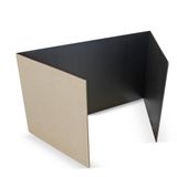 Produtos Study Carrel Flipside Pretos 45x120cm - Pacote Com 24