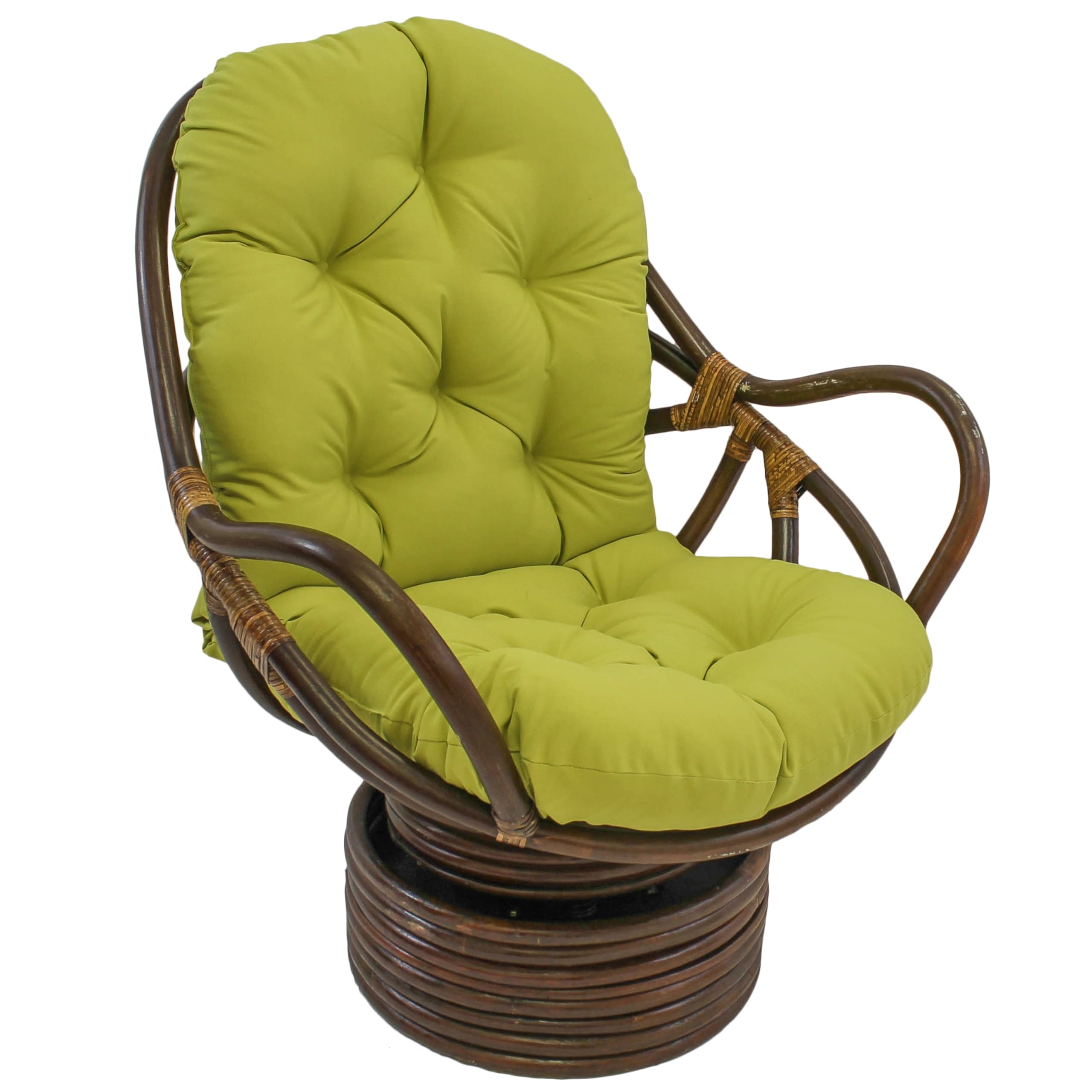 Almofada De Cadeira Blazing Needles Solid Twill Swivel Rocker 48x24cm