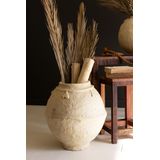 Vaso Kalalou Nmcc1345 Papel Maché Creme 20cm