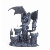 Presentes E Decoração Em Castiçal Dragon Medieval Castle Magic Myth