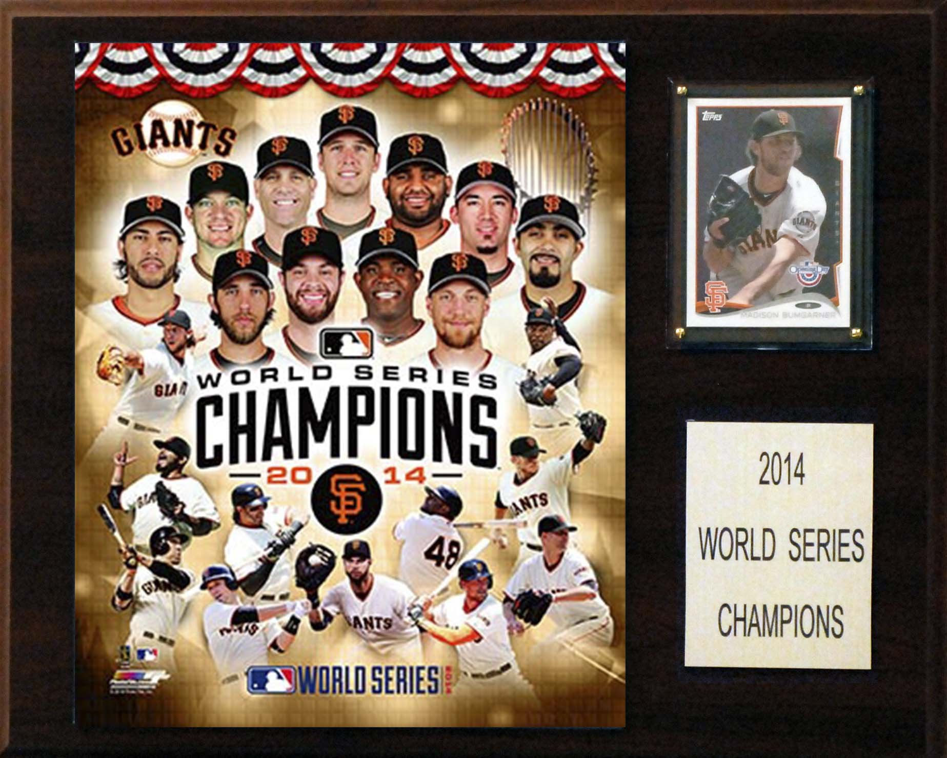 Placa C&amp;i Collectables Campeã Do Mlb San Francisco Giants 2014