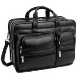 Maleta Para Laptop Mcklein Clinton 17" De Nylon Com Rodas Preta