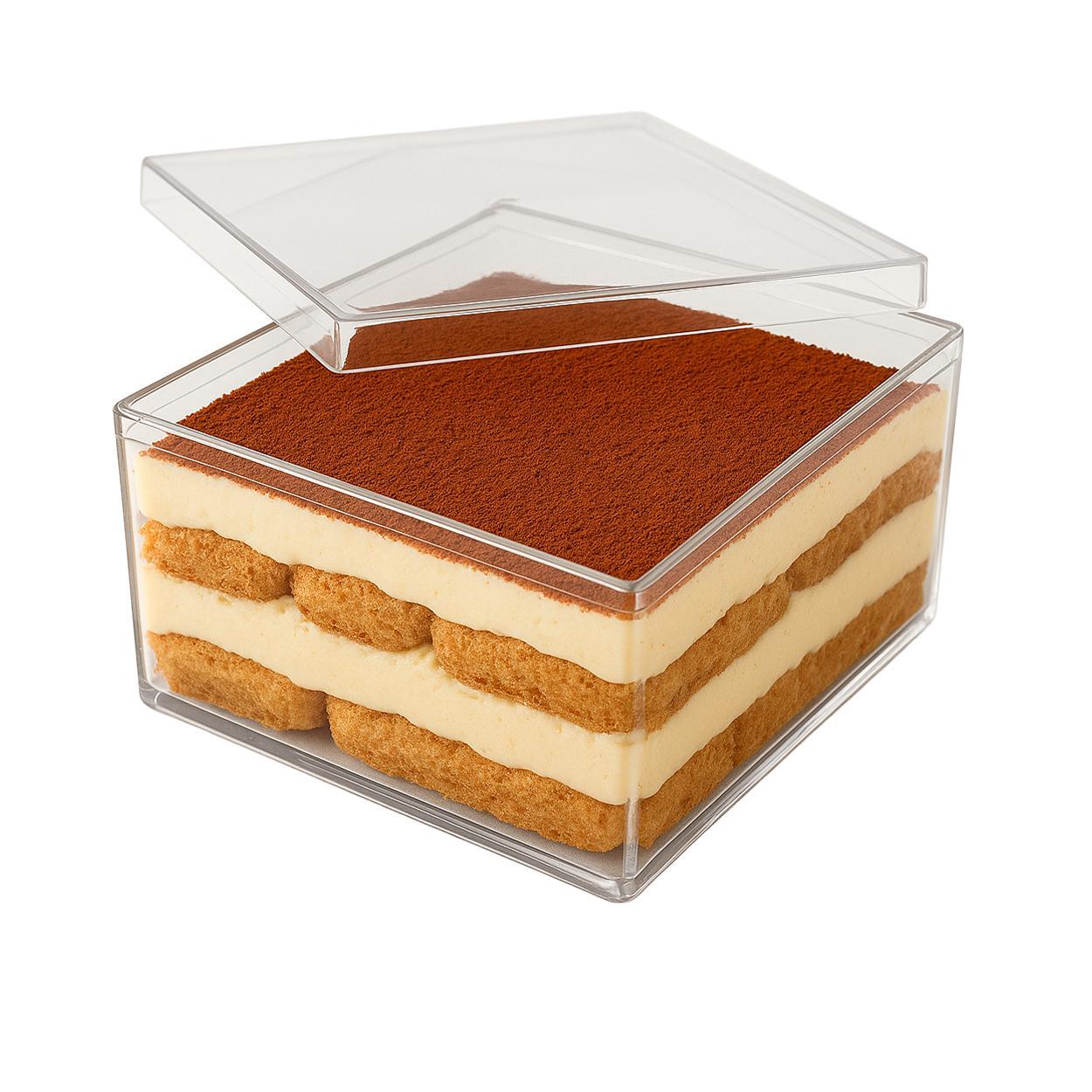 Cake Box Quadrado Festa Doces Gourmet Sobremesa 2l Transpa - Carrefour