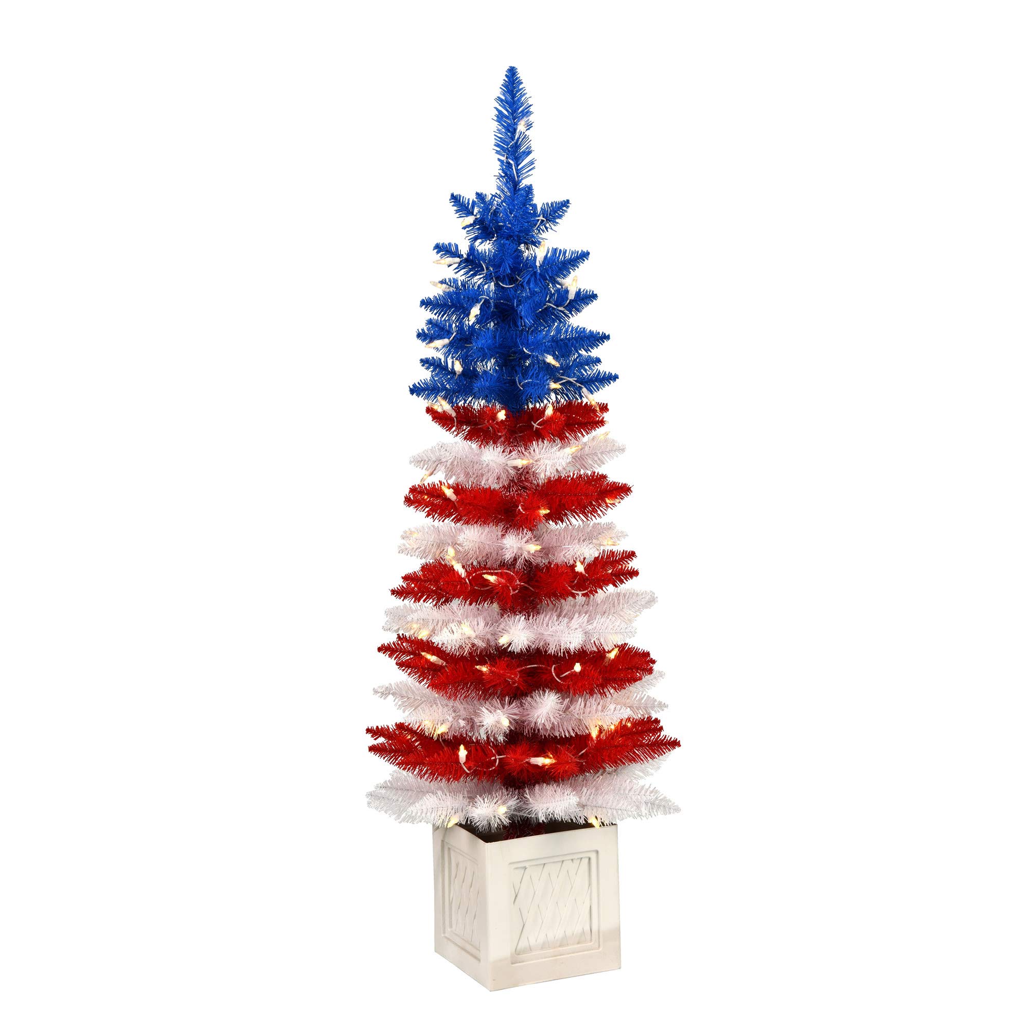 Árvore De Natal Vickerman Centennial Pine De 1,2 M Com Luzes Led