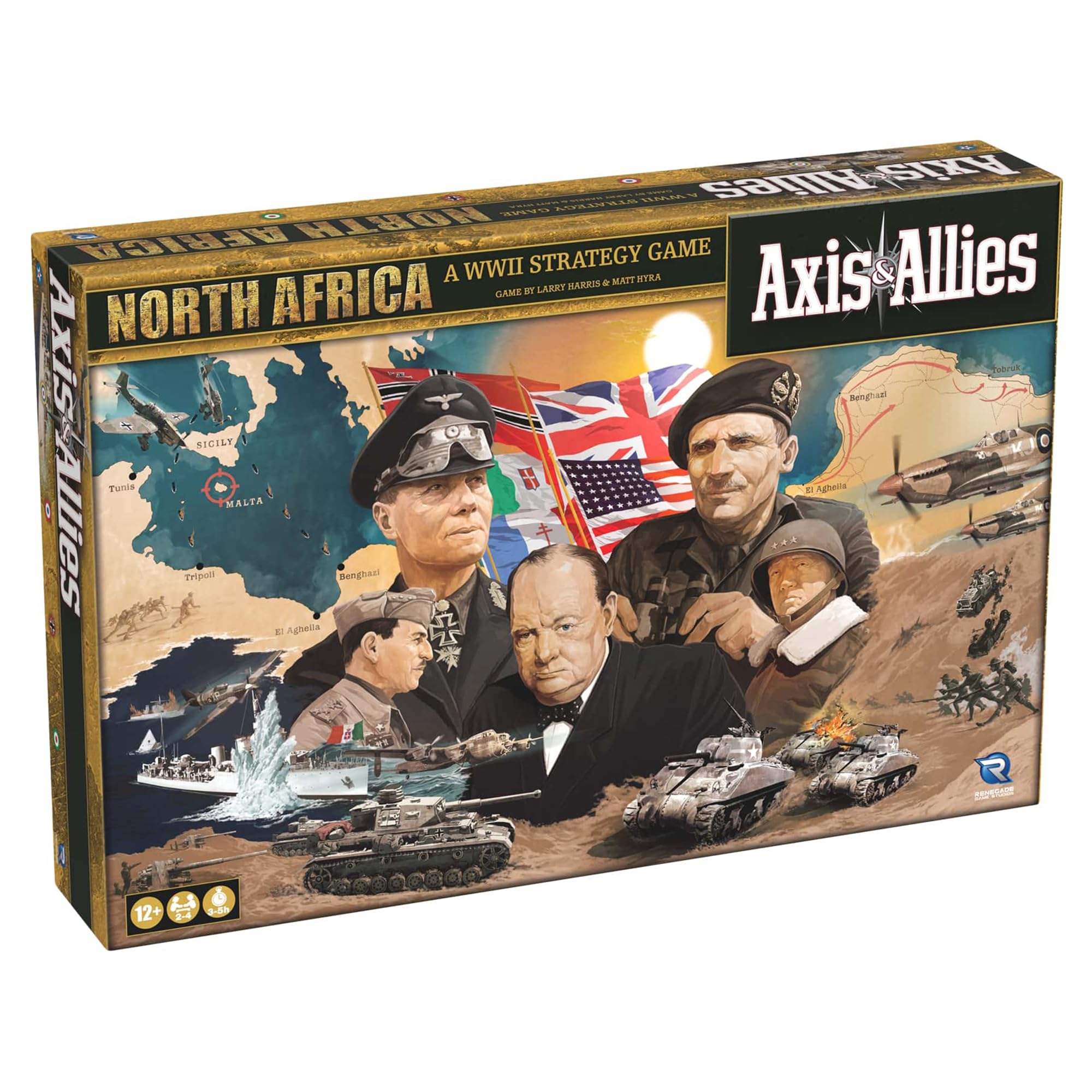 Jogo De Tabuleiro Axis &amp; Allies: North Africa Renegade 12+ Years
