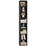 Media Tower Rack Fotosok, Cd, Dvd, Dvd, Slim Storage, Preto