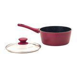 Panela Ceramica 20cm Avulsa Antiaderente Fundo Triplo Indução Vermelha Mimo Style
