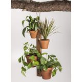 Suporte De Plantas Kalmar Home Para 4 Vasos De Terracota Com Corrente