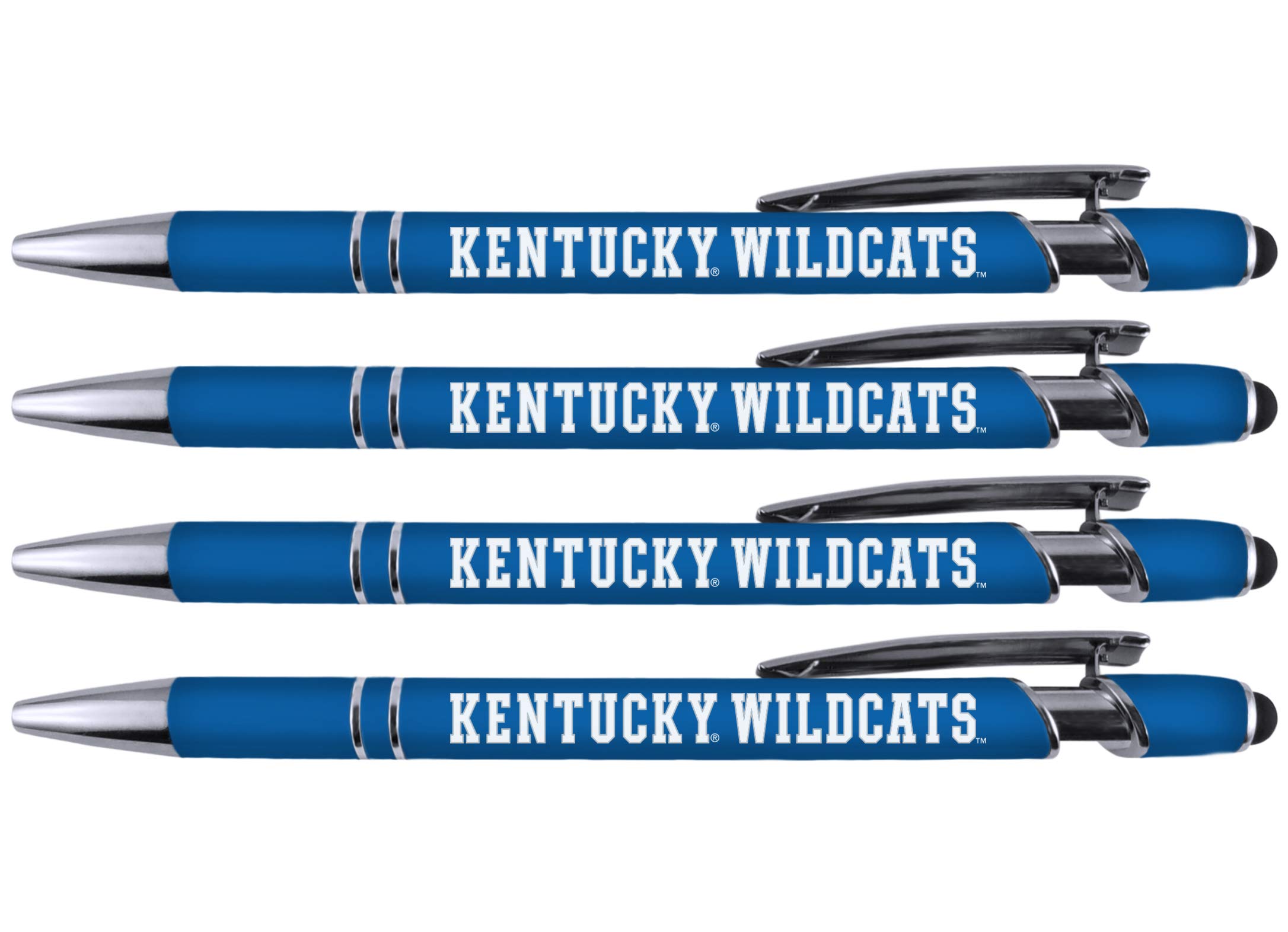 Caneta Comemorativa Pen Kentucky Soft Touch Coated Metal, Pacote Com 4