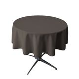 Toalha De Mesa La Linen Poliéster Poplin Lavável Redonda 58cm