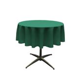 Toalha De Mesa La Linen Poliéster Poplin Redonda 148cm Teal