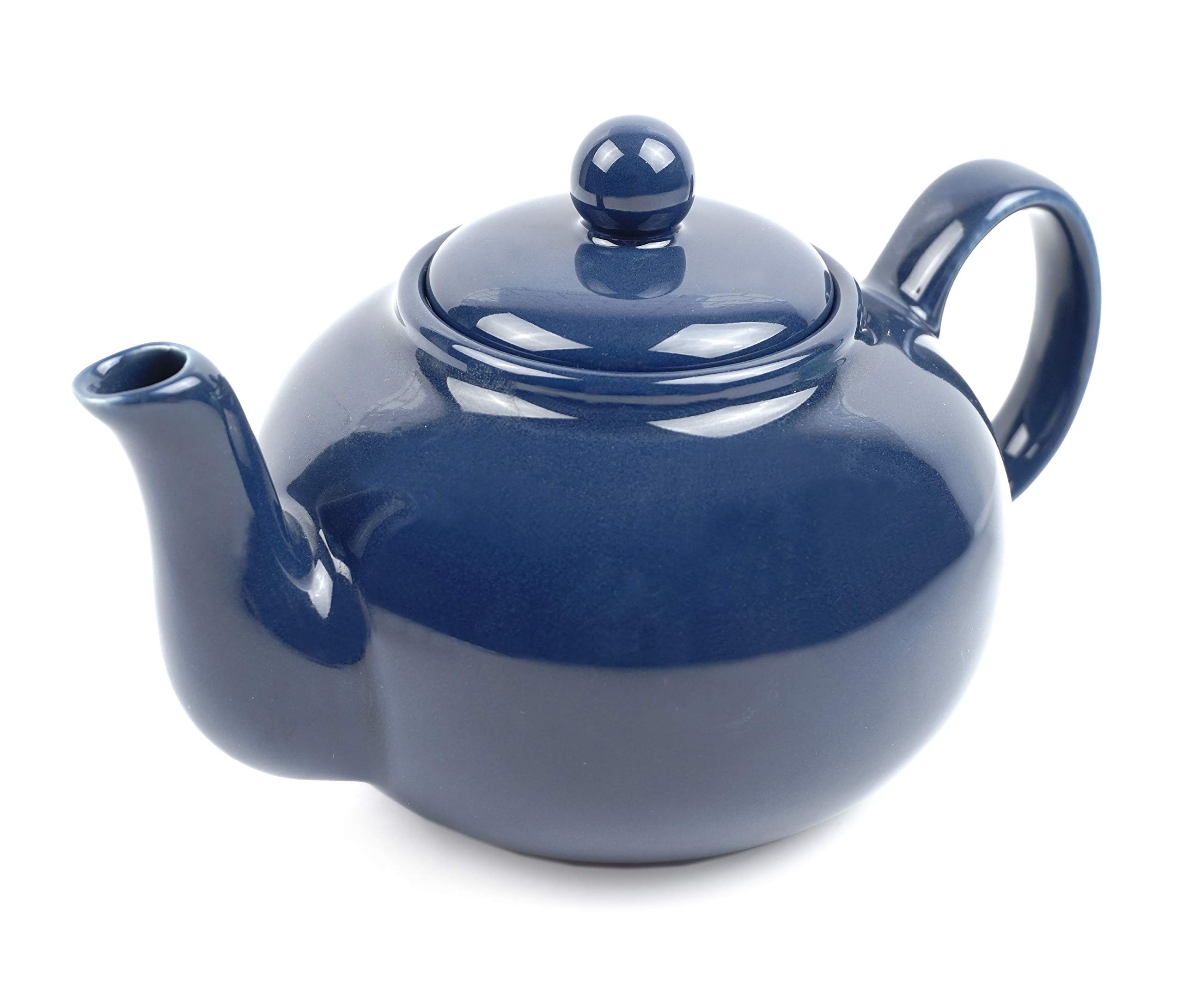 Bule De Chá Rsvp International Stoneware 480 Ml Azul Microondas