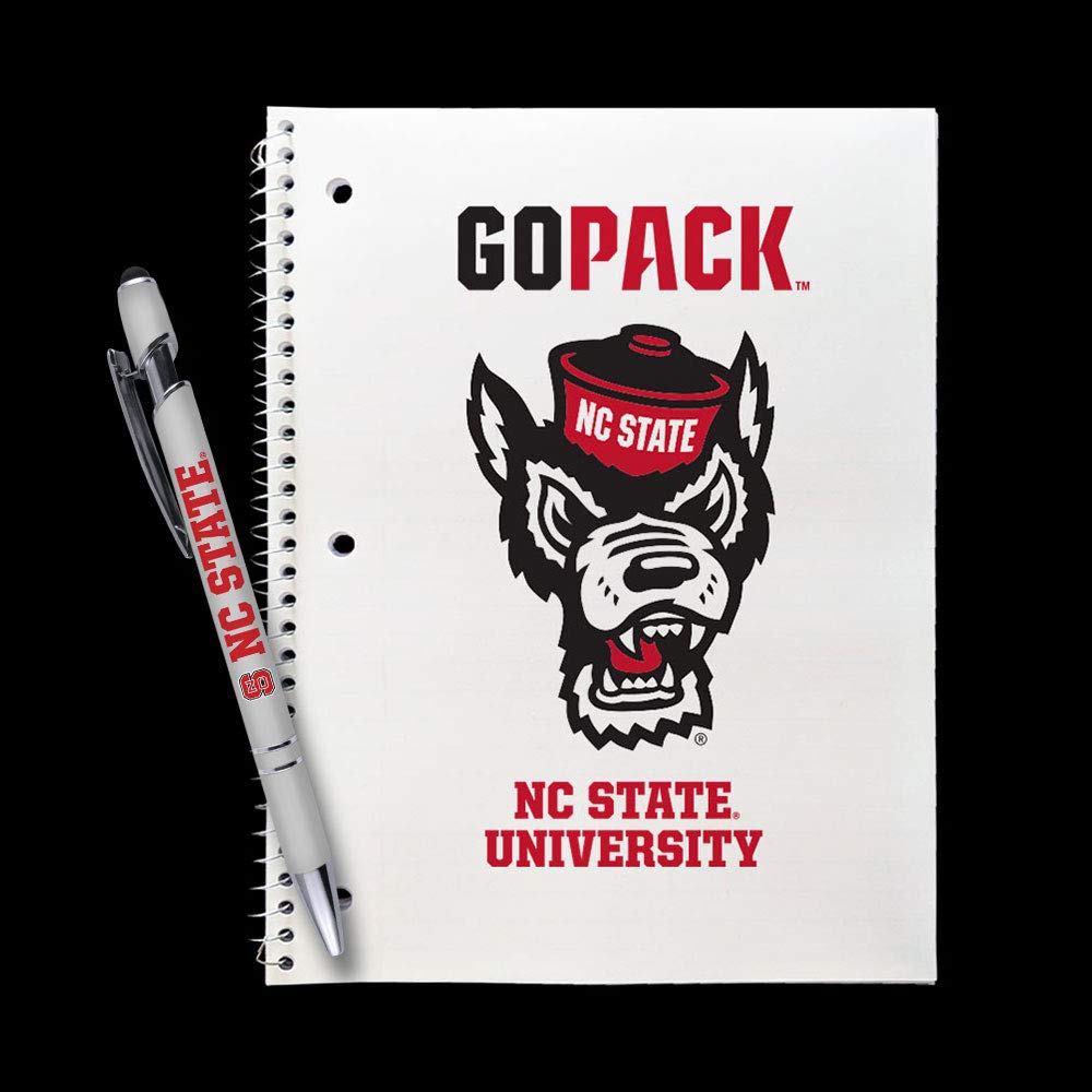 Conjunto De Presentes Greeting Pen Nc State Wolfpack Spiral Notebook