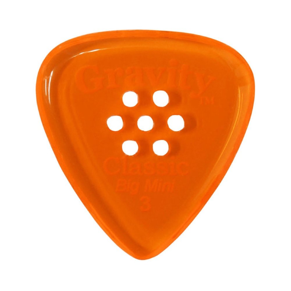 Pick Gravity Bigmini Gclb3pm 3,0 Mm Com Laranja De Vários Orifícios