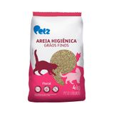 Areia Higiênica Petz Grãos Finos Floral para Gatos - 4kg