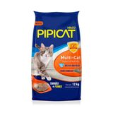 Pipicat - Areia Sanitária Multicat Gatos - (12kg)
