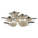 Jogo De Panelas 7 Peças Ceramic Life Suprema Vanilla - Brinox