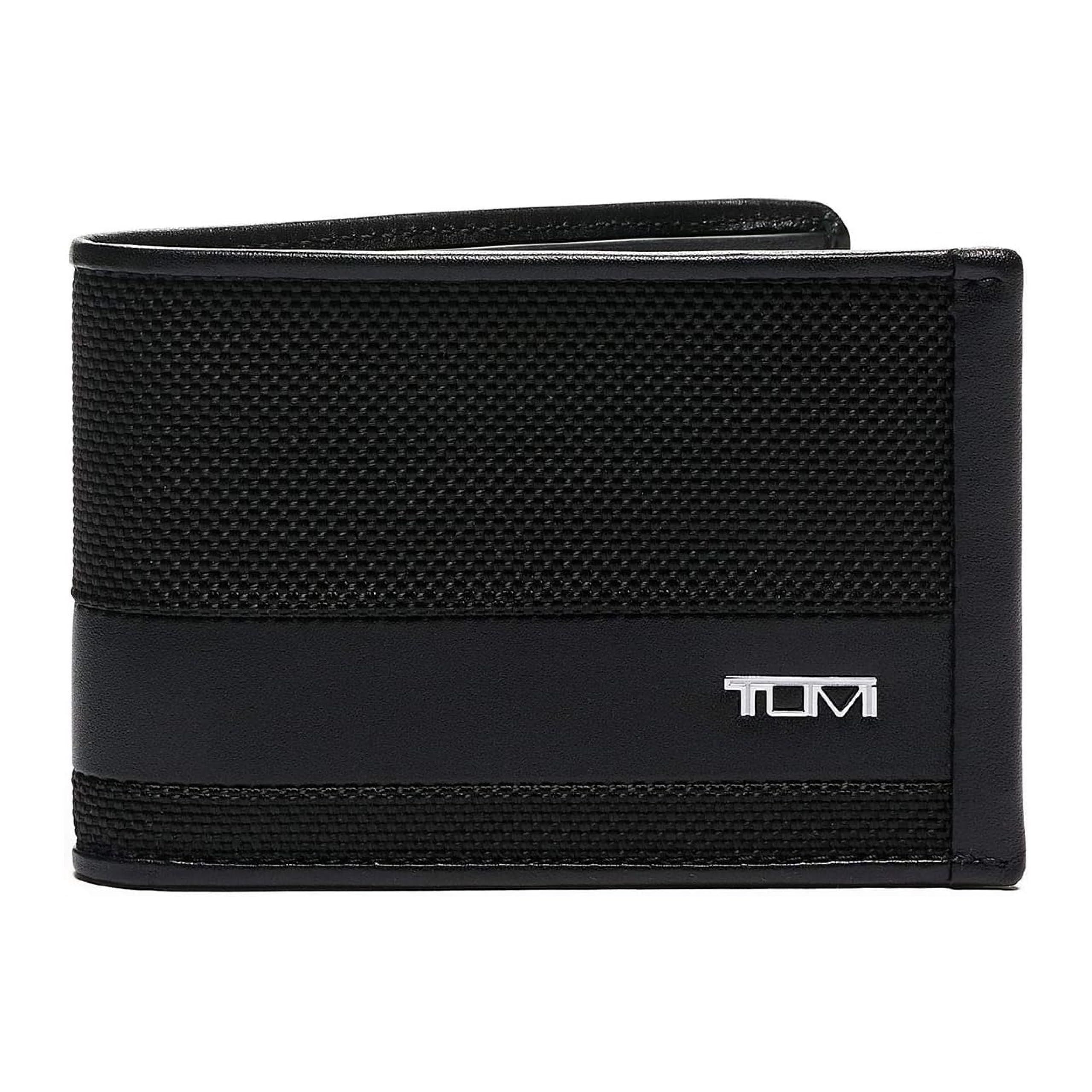 Carteira Tumi Alpha Slim Single Billfold Ballistic Nylon Preta
