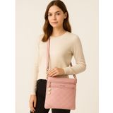 Bolsa Feminina Transversal 03 Compartimentos - Rosa