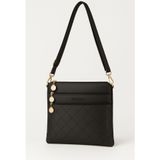 Bolsa Feminina Transversal 03 Compartimentos - Preto