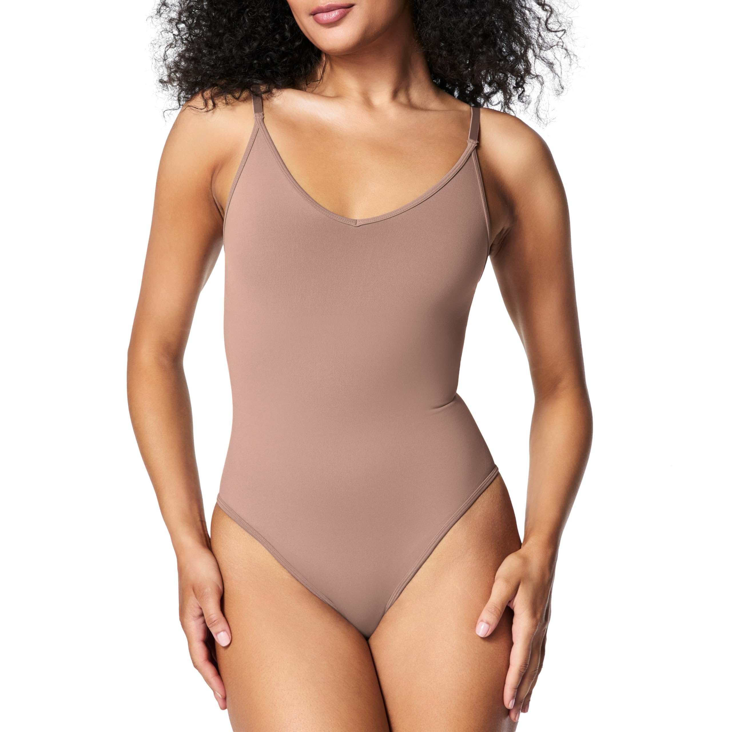 Macacão Spanxsculpt Seamless Power Thong Cafe Au Lait Feminino 2x