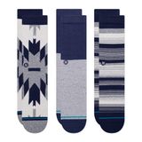 Meias Stance Tacoma Crew [pacote Com 3] Para Homens — Azul Marinho (tamanho L)
